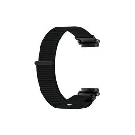 Microsonic Amazfit T-Rex 2 Woven Sport Loop Siyah Hasırlı Kordon