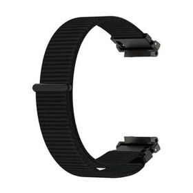 Microsonic Amazfit T-Rex 2 Woven Sport Loop Siyah Hasırlı Kordon