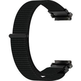Microsonic Amazfit T-Rex 2 Woven Sport Loop Siyah Hasırlı Kordon
