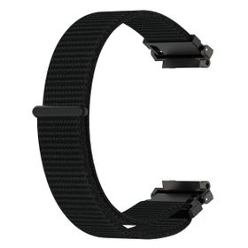 Microsonic Amazfit T-Rex 2 Woven Sport Loop Siyah Hasırlı Kordon