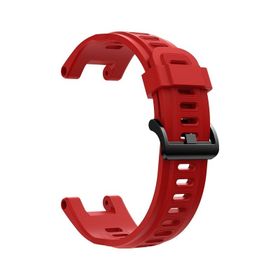 Microsonic Amazfit T-Rex Pro Silicone Sport Band Kırmızı Kordon