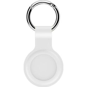 Microsonic Apple Air Tag Liquid Silicone Protective Case Beyaz Kılıf