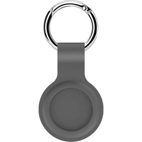 Microsonic Apple Air Tag Liquid Silicone Protective Case Gri Kılıf