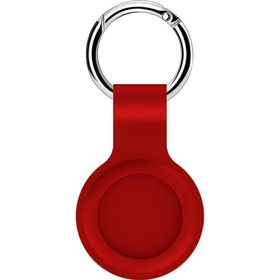 Microsonic Apple Air Tag Liquid Silicone Protective Case Kırmızı Kılıf