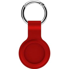 Microsonic Apple Air Tag Liquid Silicone Protective Case Kırmızı Kılıf