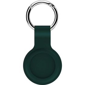 Microsonic Apple Air Tag Liquid Silicone Protective Case Koyu Yeşil Kılıf