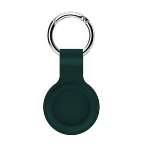 Microsonic Apple Air Tag Liquid Silicone Protective Case Koyu Yeşil Kılıf