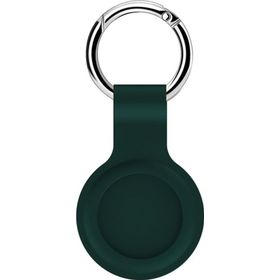 Microsonic Apple Air Tag Liquid Silicone Protective Case Koyu Yeşil Kılıf