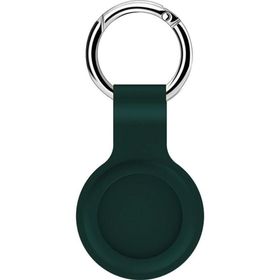 Microsonic Apple Air Tag Liquid Silicone Protective Case Koyu Yeşil Kılıf