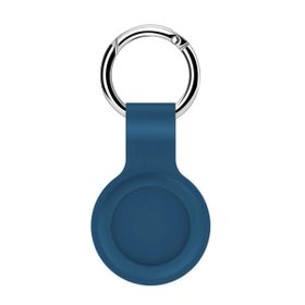 Microsonic Apple Air Tag Liquid Silicone Protective Case Lacivert Kılıf