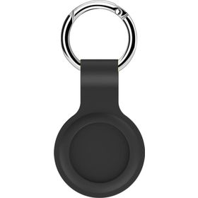 Microsonic Apple Air Tag Liquid Silicone Protective Case Siyah Kılıf