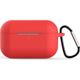 Microsonic Apple AirPods Pro Askılı Mat Silikon Kırmızı Kılıf