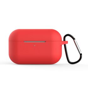 Microsonic Apple AirPods Pro Askılı Mat Silikon Kırmızı Kılıf