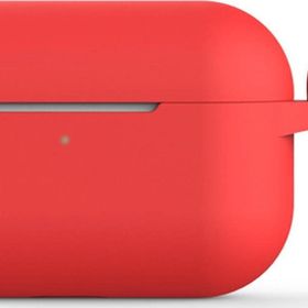 Microsonic Apple AirPods Pro Askılı Mat Silikon Kırmızı Kılıf