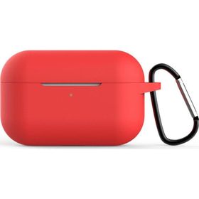 Microsonic Apple AirPods Pro Askılı Mat Silikon Kırmızı Kılıf