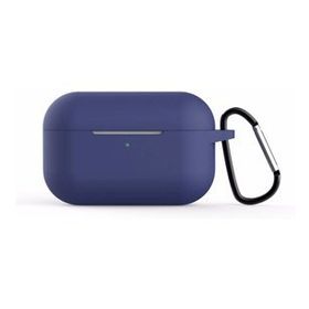 Microsonic Apple AirPods Pro Askılı Mat Silikon Lacivert Kılıf
