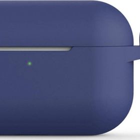 Microsonic Apple AirPods Pro Askılı Mat Silikon Lacivert Kılıf