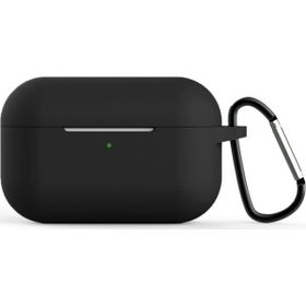 Microsonic Apple AirPods Pro Askılı Mat Silikon Siyah Kılıf