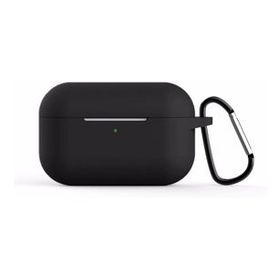 Microsonic Apple AirPods Pro Askılı Mat Silikon Siyah Kılıf