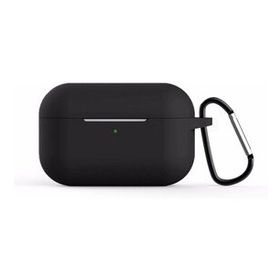 Microsonic Apple AirPods Pro Askılı Mat Silikon Siyah Kılıf