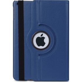 Microsonic Apple iPad 10.2'' 7. Nesil 360 Rotating Stand Deri Lacivert Kılıf