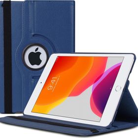 Microsonic Apple iPad 10.2'' 7. Nesil 360 Rotating Stand Deri Lacivert Kılıf