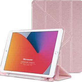 Microsonic Apple Ipad 10.2" 8. Nesil (A2270-A2428-A2429-A2430) Origami Pencil Rose Gold Kılıf