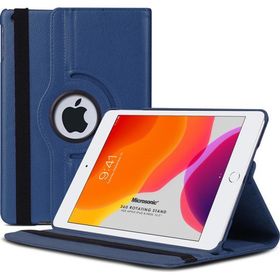 Microsonic Apple iPad 10.2 9. Nesil A2602-A2604-A2603-A2605 360 Rotating Stand Deri Lacivert Kılıf