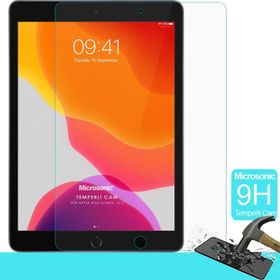 Microsonic Apple iPad 10.2 inç 8. Nesil A2270-A2428-A2429-A2430 Tempered Glass Cam Ekran Koruyucu