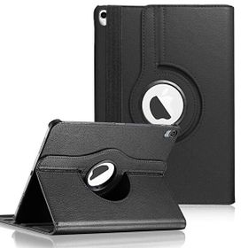 Microsonic Apple iPad 11 İnç A1980 360 Dönerli Stand Deri Siyah Kılıf