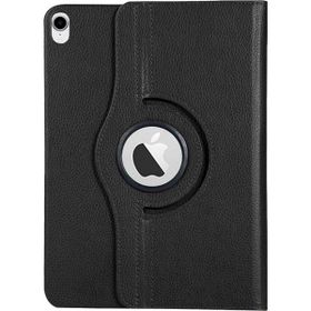 Microsonic Apple iPad 11 İnç A1980 360 Dönerli Stand Deri Siyah Kılıf