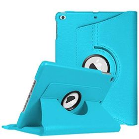 Microsonic Apple Ipad 9.7 2018 Mavi 360 Dönerli Stand Deri Kılıf