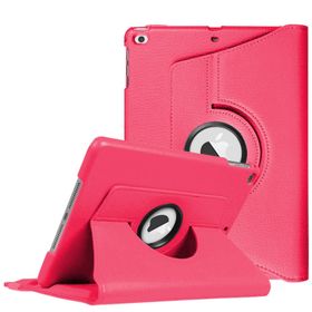 Microsonic Apple Ipad 9.7 2018 Pembe 360 Dönerli Stand Deri Kılıf