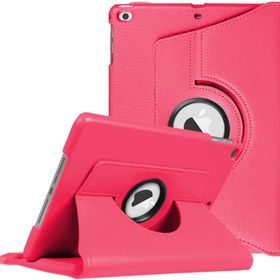 Microsonic Apple Ipad 9.7 2018 Pembe 360 Dönerli Stand Deri Kılıf