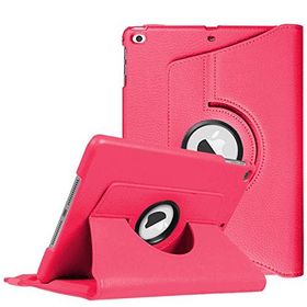 Microsonic Apple Ipad 9.7 2018 Pembe 360 Dönerli Stand Deri Kılıf