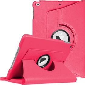Microsonic Apple Ipad 9.7 2018 Pembe 360 Dönerli Stand Deri Kılıf