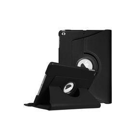Microsonic Apple Ipad 9.7 2018 Siyah 360 Dönerli Stand Deri Kılıf