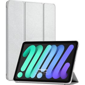 Microsonic Apple iPad Mini 6 2021 Gümüş Smart Case ve Arka Kılıf