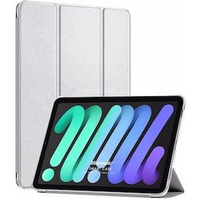 Microsonic Apple iPad Mini 6 2021 Gümüş Smart Case ve Arka Kılıf