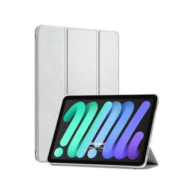 Microsonic Apple iPad Mini 6 2021 Gümüş Smart Case ve Arka Kılıf