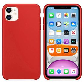 Microsonic Apple iPhone 11 6.1 inç Liquid Lansman Silikon Kırmızı Cep Telefonu Kılıfı