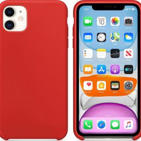 Microsonic Apple iPhone 11 6.1 inç Liquid Lansman Silikon Kırmızı Cep Telefonu Kılıfı