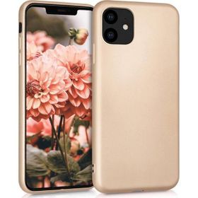 Microsonic Apple iPhone 11 6.1 inç Mat Gold Silikon Cep Telefonu Kılıfı