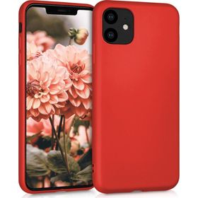 Microsonic Apple iPhone 11 6.1 inç Mat Kırmızı Silikon Cep Telefonu Kılıfı