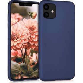 Microsonic Apple iPhone 11 6.1 inç Mat Lacivert Silikon Cep Telefonu Kılıfı