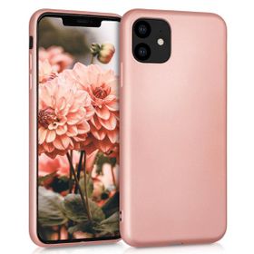 Microsonic Apple iPhone 11 6.1 inç Mat Rose Gold Silikon Cep Telefonu Kılıfı