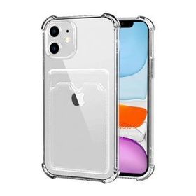 Microsonic Apple iPhone 11 Card Slot Shock Şeffaf Cep Telefonu Kılıfı