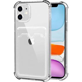 Microsonic Apple iPhone 11 Card Slot Shock Şeffaf Cep Telefonu Kılıfı