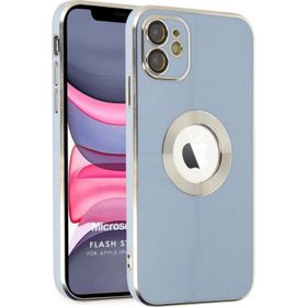 Microsonic Apple iPhone 11 Flash Stamp Mavi Cep Telefonu Kılıfı