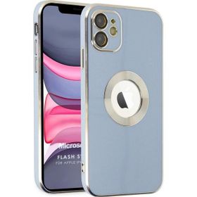 Microsonic Apple iPhone 11 Flash Stamp Mavi Cep Telefonu Kılıfı